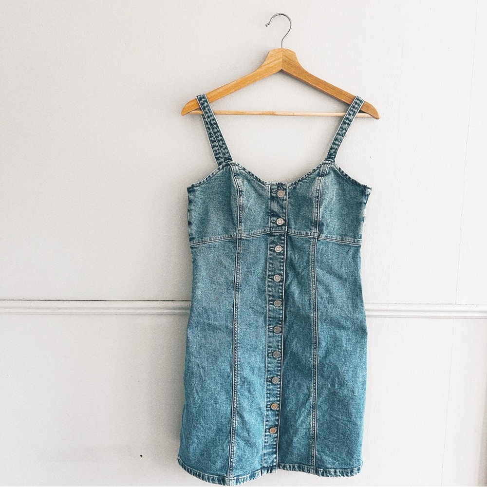 GAP > Denim Button Down Dress